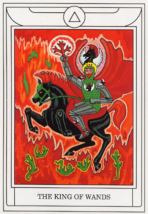 Rycerz Buław - Golden Dawn Magical Tarot